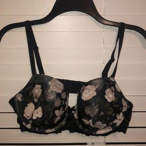 Gothic Floral Bra